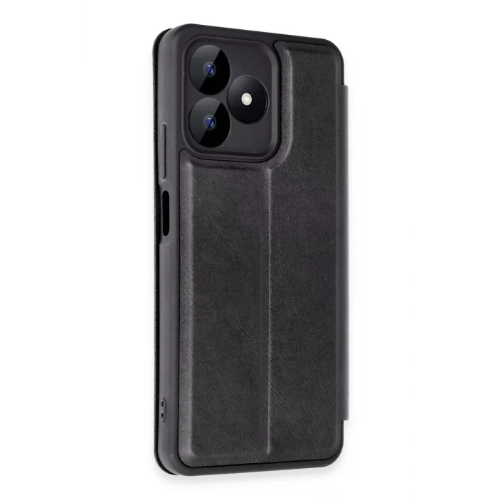 Newface Realme Note 50 4G Kılıf Flip Cover - Siyah