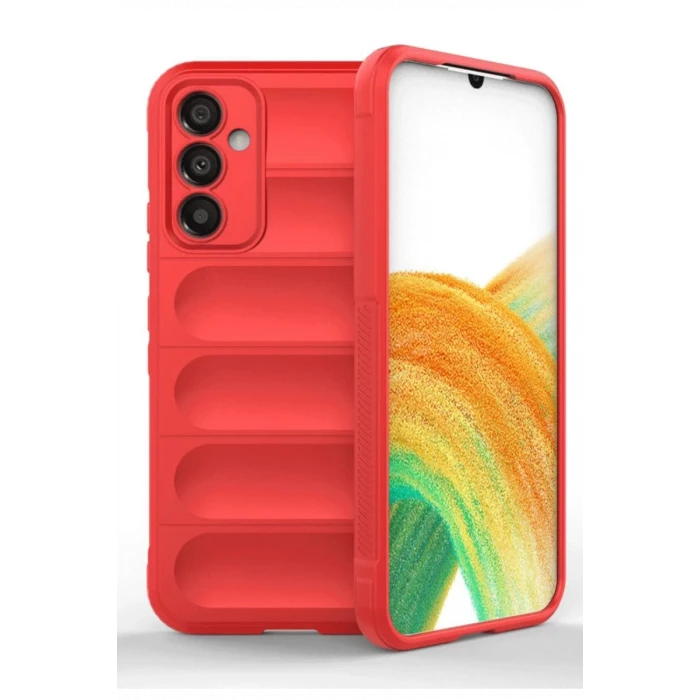 Newface Samsung A36 Kılıf Optimum Silikon - Kırmızı