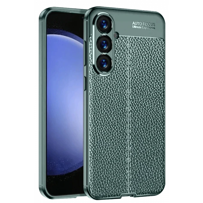 Newface Samsung A56 Kılıf Auto Focus Kapak - Koyu Yeşil