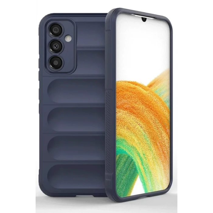 Newface Samsung A56 Kılıf Optimum Silikon - Lacivert