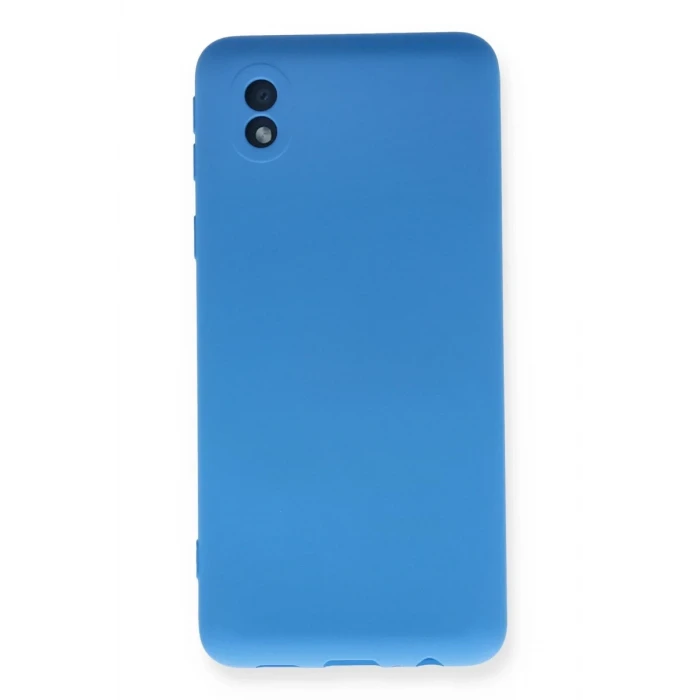 Newface Samsung Galaxy A01 Core Kılıf Nano içi Kadife Silikon - Mavi