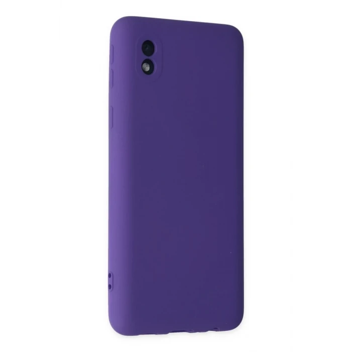 Newface Samsung Galaxy A01 Core Kılıf Nano içi Kadife Silikon - Mor