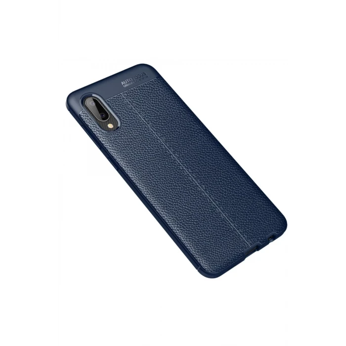 Newface Samsung Galaxy A02 Kılıf Auto Focus Kapak - Lacivert