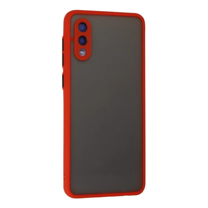 Newface Samsung Galaxy A02 Kılıf Montreal Silikon Kapak - Kırmızı
