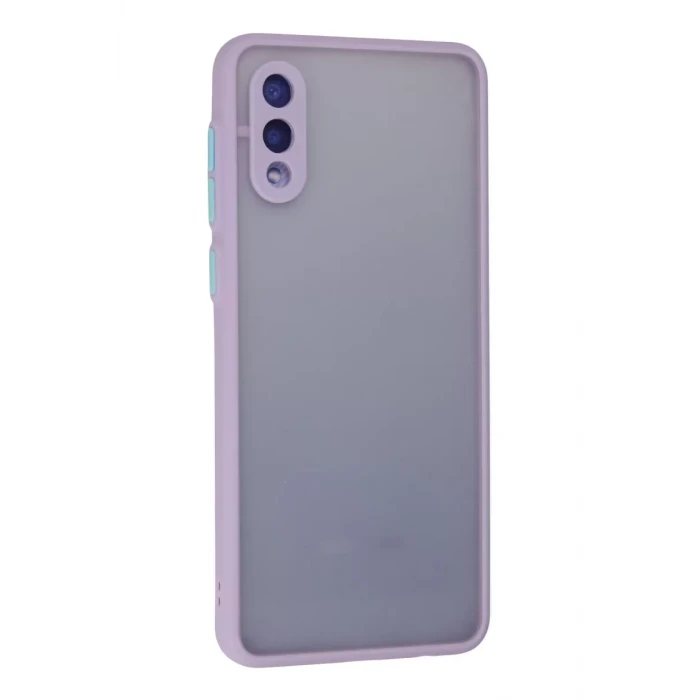 Newface Samsung Galaxy A02 Kılıf Montreal Silikon Kapak - Mor