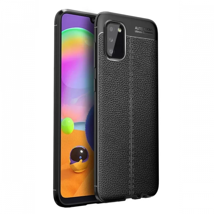 Newface Samsung Galaxy A02S Kılıf Auto Focus Kapak - Siyah