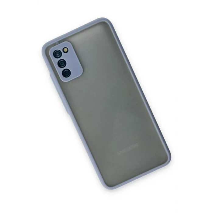 Newface Samsung Galaxy A02S Kılıf Montreal Silikon Kapak - Gri