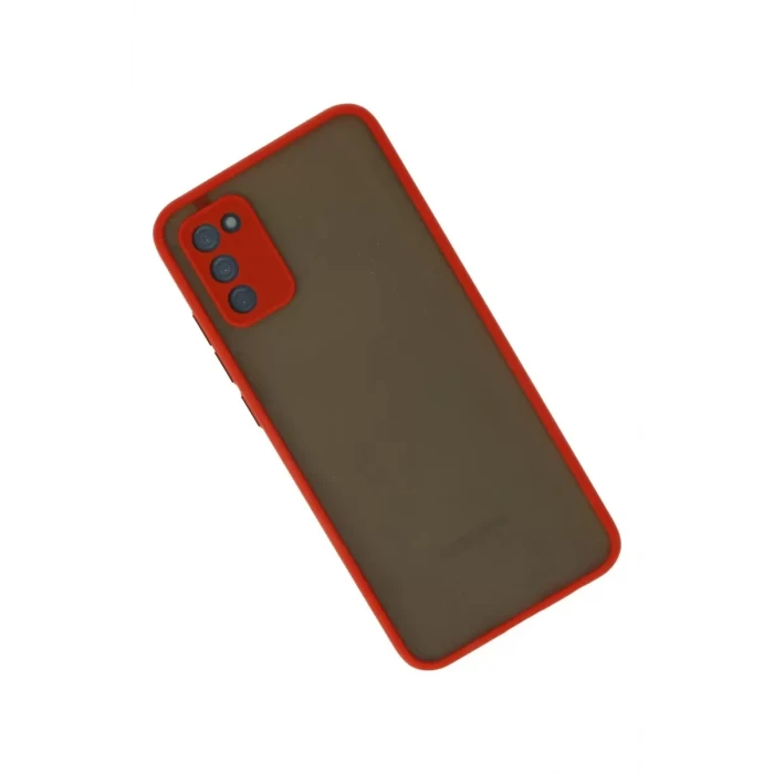 Newface Samsung Galaxy A02S Kılıf Montreal Silikon Kapak - Kırmızı