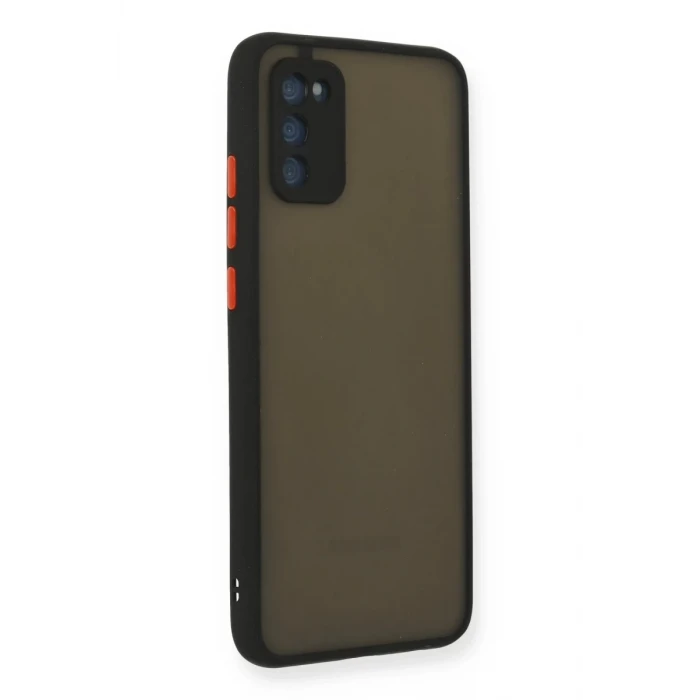 Newface Samsung Galaxy A02S Kılıf Montreal Silikon Kapak - Siyah