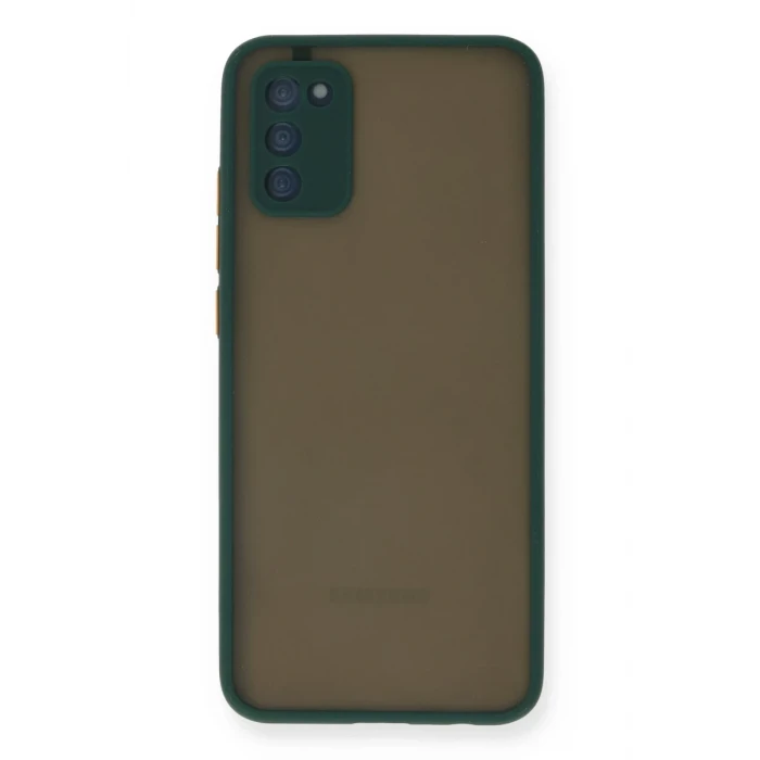 Newface Samsung Galaxy A02S Kılıf Montreal Silikon Kapak - Yeşil