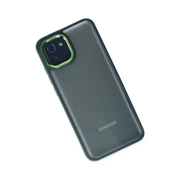 Newface Samsung Galaxy A03 Kılıf Dora Kapak - Haki Yeşil