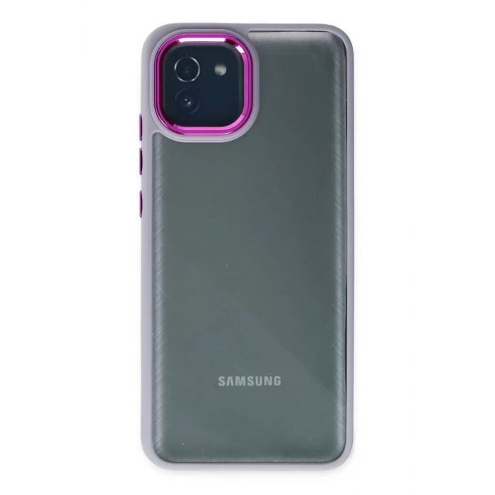 Newface Samsung Galaxy A03 Kılıf Dora Kapak - Lila