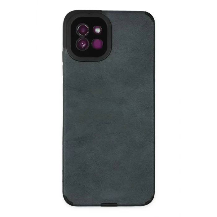 Newface Samsung Galaxy A03 Kılıf Loop Deri Silikon - Lacivert