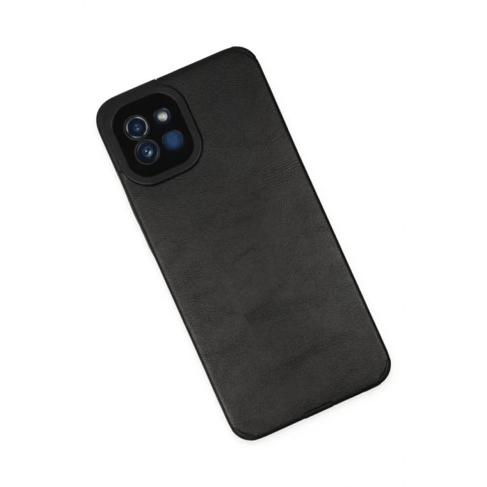 Newface Samsung Galaxy A03 Kılıf Loop Deri Silikon - Siyah