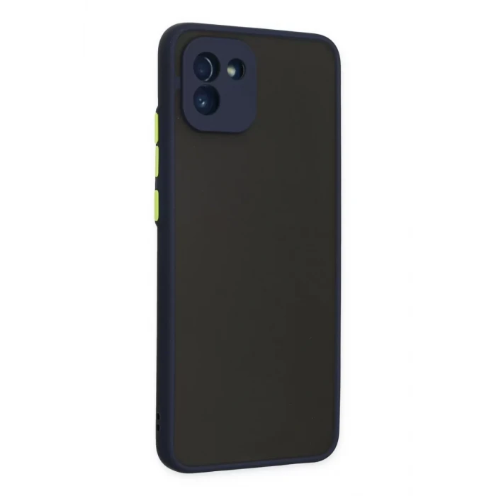 Newface Samsung Galaxy A03 Kılıf Montreal Silikon Kapak - Lacivert