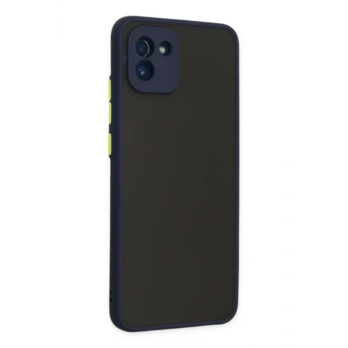 Newface Samsung Galaxy A03 Kılıf Montreal Silikon Kapak - Lacivert