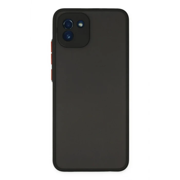 Newface Samsung Galaxy A03 Kılıf Montreal Silikon Kapak - Siyah