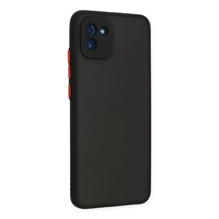 Newface Samsung Galaxy A03 Kılıf Montreal Silikon Kapak - Siyah