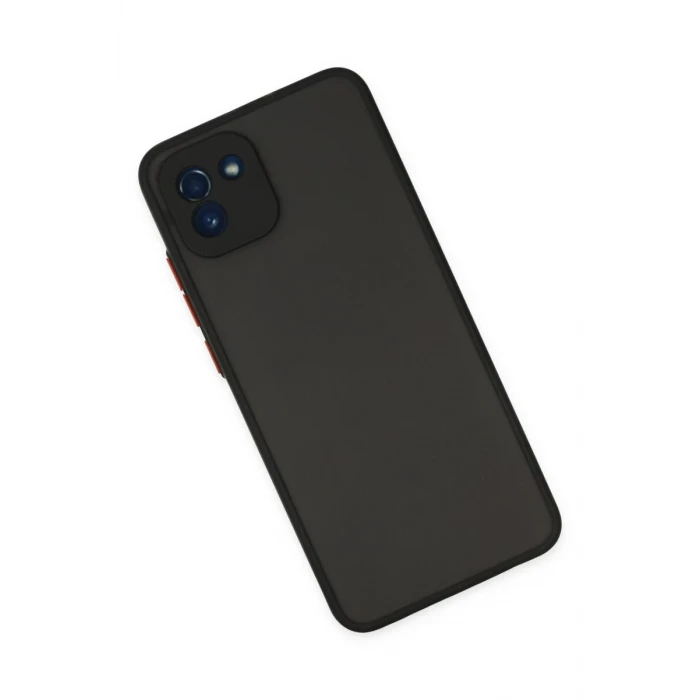 Newface Samsung Galaxy A03 Kılıf Montreal Silikon Kapak - Siyah
