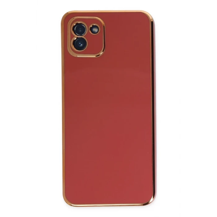 Newface Samsung Galaxy A03 Kılıf Volet Silikon - Kırmızı