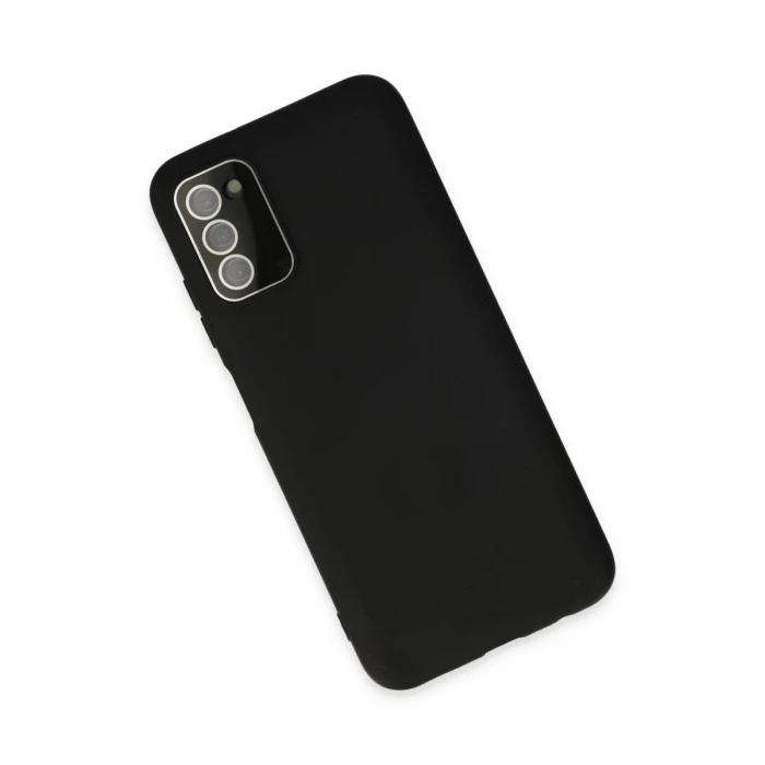 Newface Samsung Galaxy A03S Kılıf Lansman Glass Kapak - Siyah