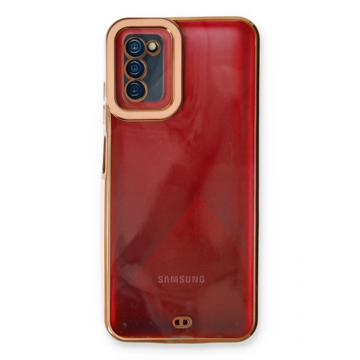 Newface Samsung Galaxy A03S Kılıf Liva Lens Silikon - Rose