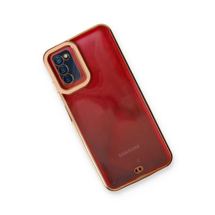 Newface Samsung Galaxy A03S Kılıf Liva Lens Silikon - Rose