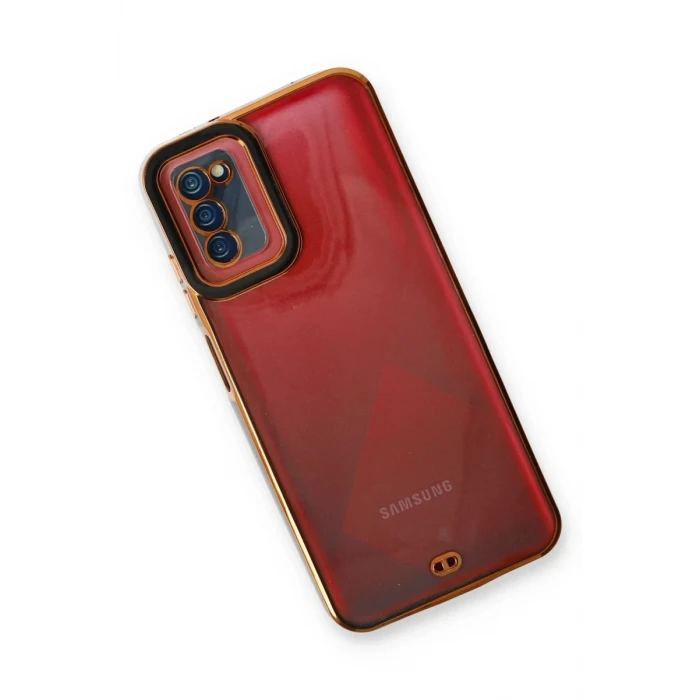 Newface Samsung Galaxy A03S Kılıf Liva Lens Silikon - Siyah