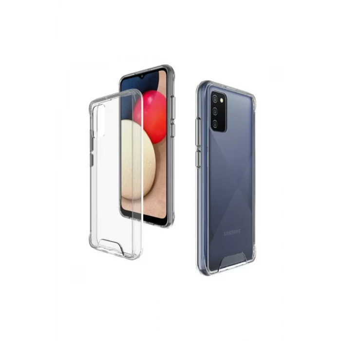 Newface Samsung Galaxy A03S Kılıf Lüx Şeffaf Silikon