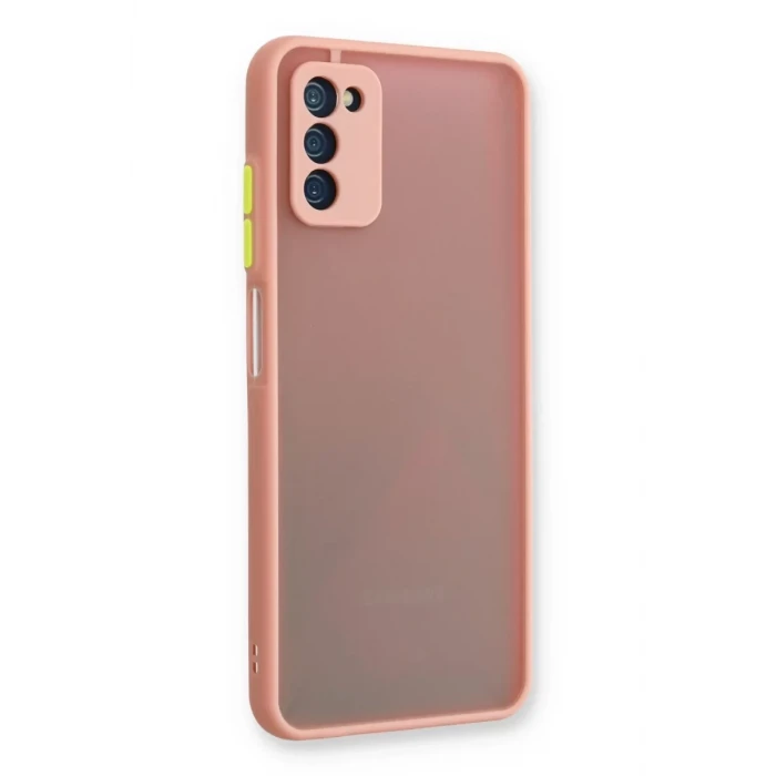 Newface Samsung Galaxy A03S Kılıf Montreal Silikon Kapak - Pembe