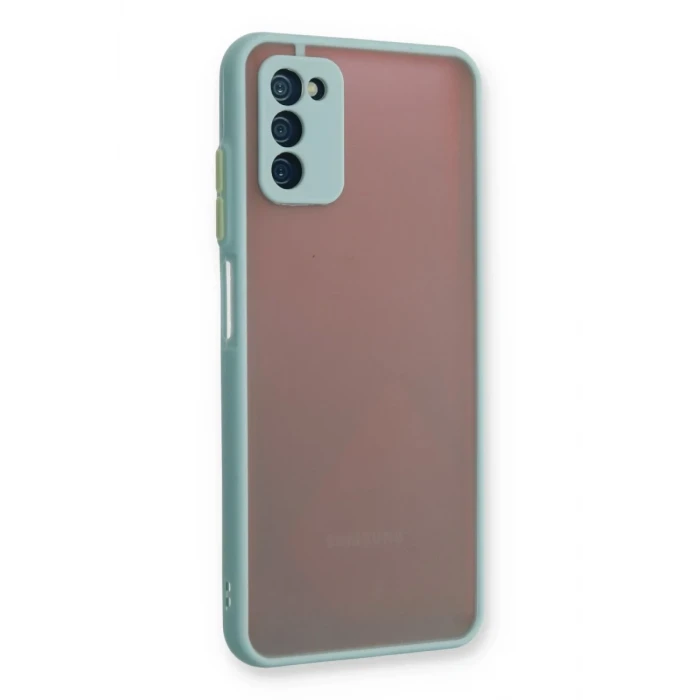 Newface Samsung Galaxy A03S Kılıf Montreal Silikon Kapak - Turkuaz
