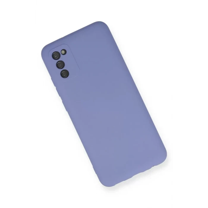 Newface Samsung Galaxy A03S Kılıf Nano içi Kadife Silikon - Lila
