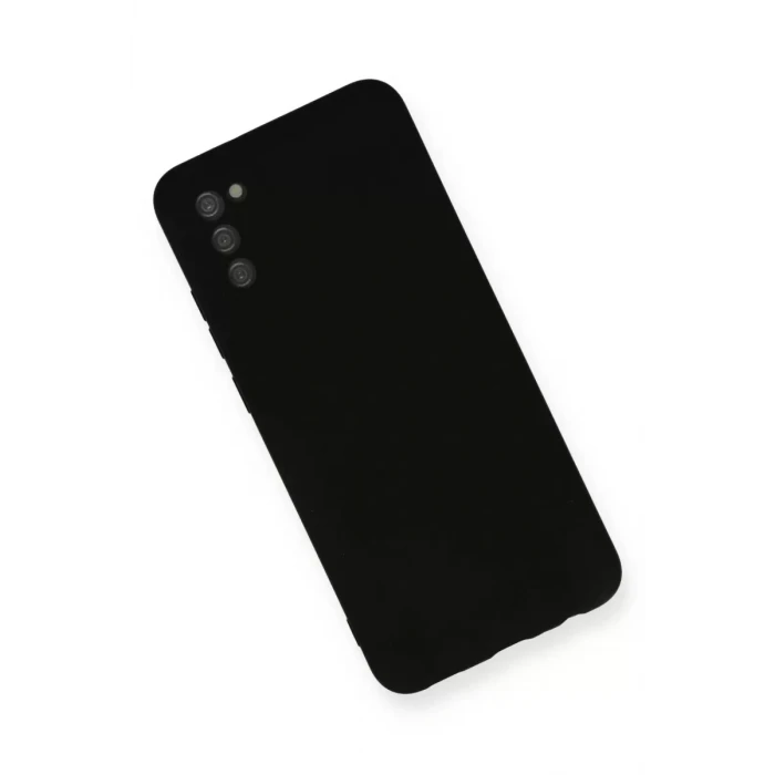 Newface Samsung Galaxy A03S Kılıf Nano içi Kadife Silikon - Siyah