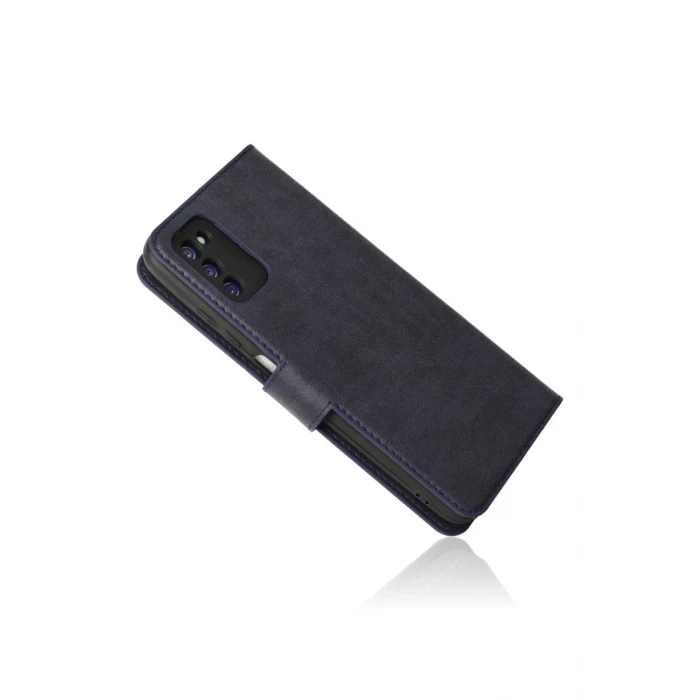 Newface Samsung Galaxy A03S Kılıf Trend S Plus Kapaklı Kılıf - Lacivert