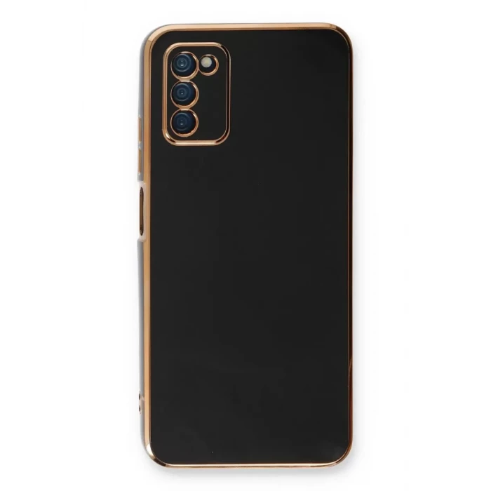 Newface Samsung Galaxy A03S Kılıf Volet Silikon - Siyah