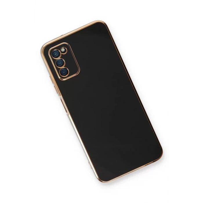 Newface Samsung Galaxy A03S Kılıf Volet Silikon - Siyah