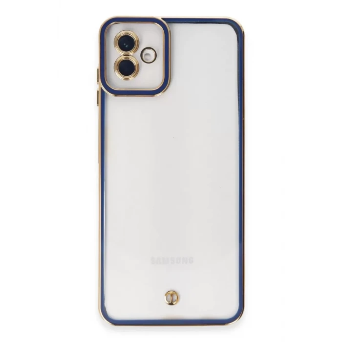Newface Samsung Galaxy A04 Kılıf Liva Lens Silikon - Mavi