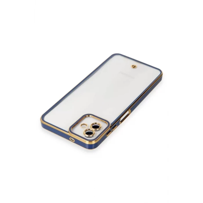 Newface Samsung Galaxy A04 Kılıf Liva Lens Silikon - Mavi