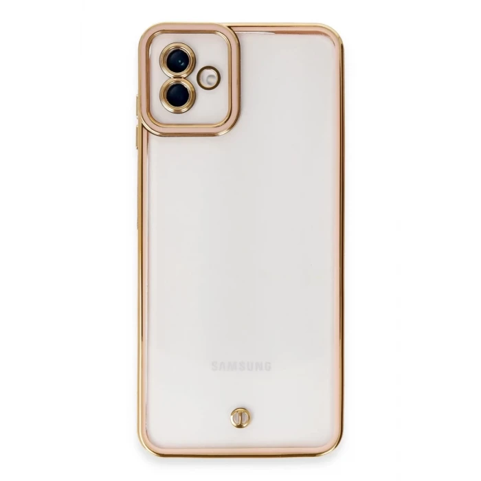 Newface Samsung Galaxy A04 Kılıf Liva Lens Silikon - Rose