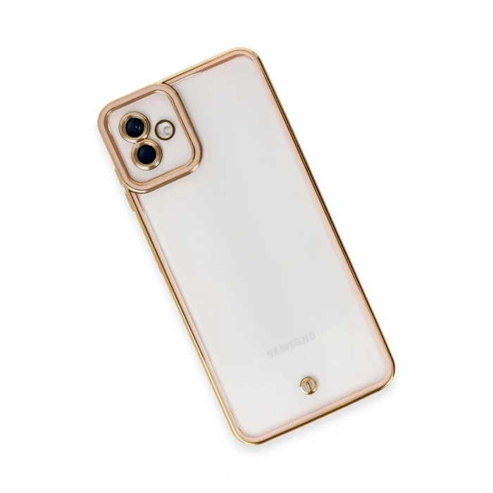 Newface Samsung Galaxy A04 Kılıf Liva Lens Silikon - Rose