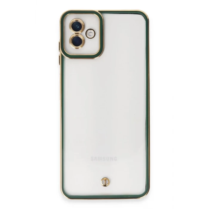 Newface Samsung Galaxy A04 Kılıf Liva Lens Silikon - Yeşil