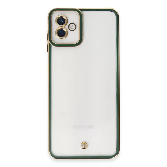 Newface Samsung Galaxy A04 Kılıf Liva Lens Silikon - Yeşil