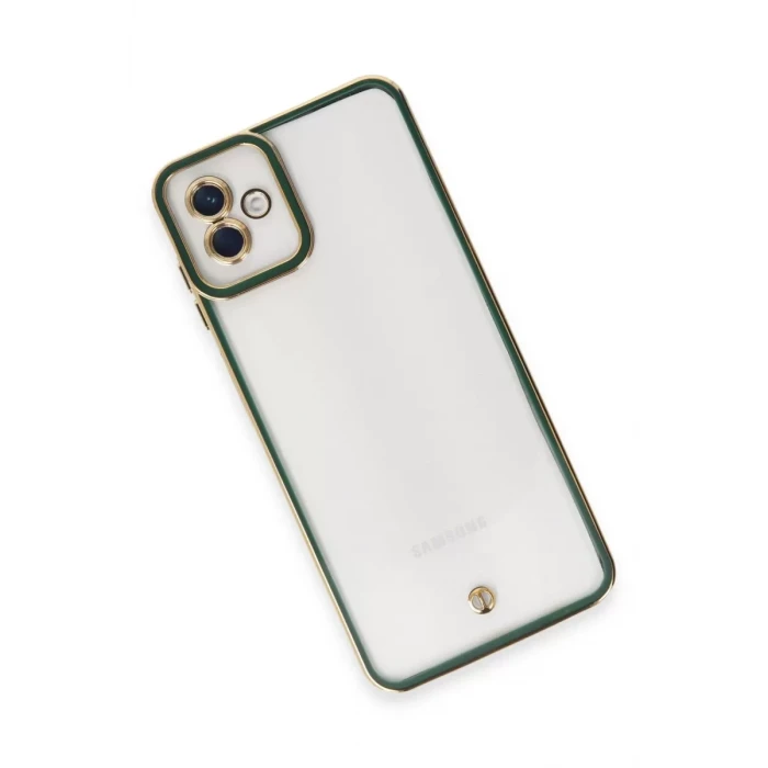 Newface Samsung Galaxy A04 Kılıf Liva Lens Silikon - Yeşil