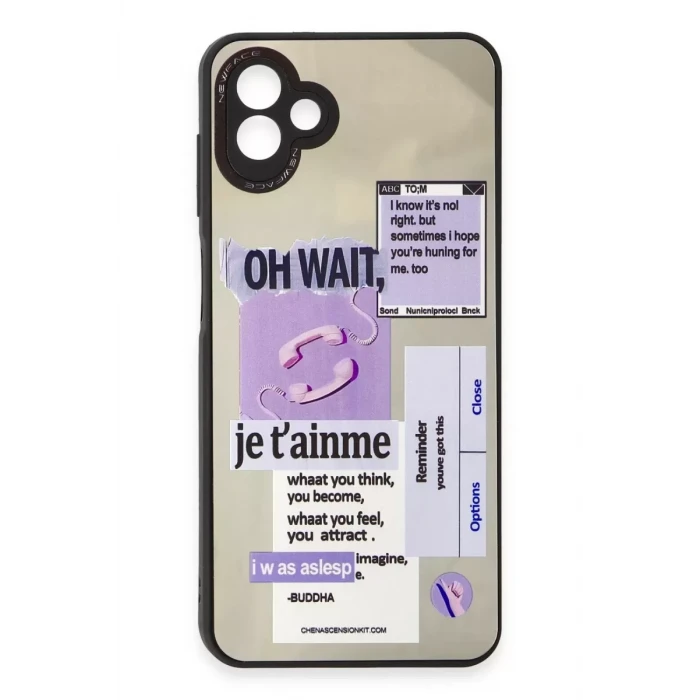Newface Samsung Galaxy A04 Kılıf Mirror Desenli Kapak - Mirror - 4