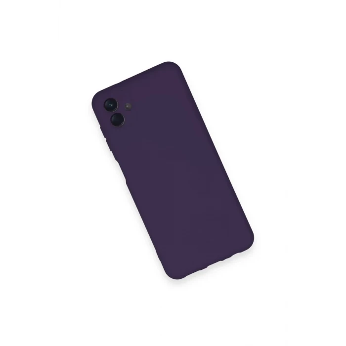 Newface Samsung Galaxy A04 Kılıf Nano içi Kadife Silikon - Mor