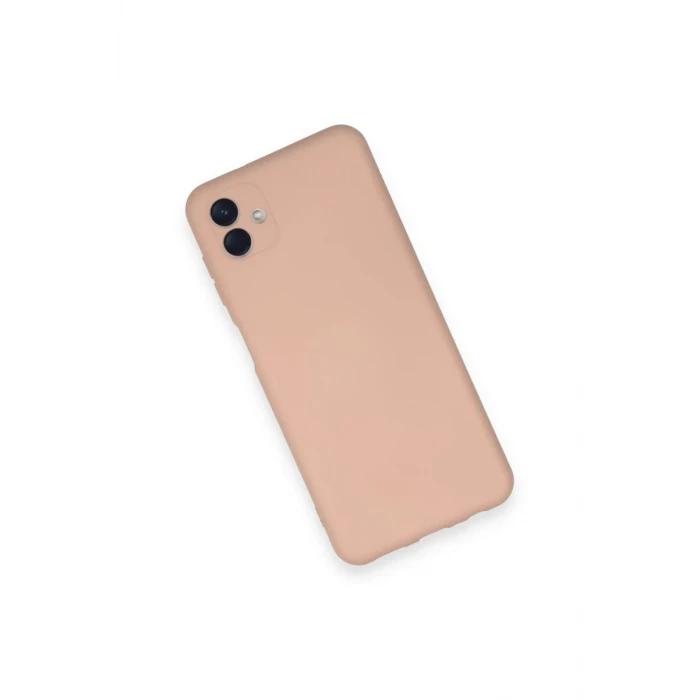 Newface Samsung Galaxy A04 Kılıf Nano içi Kadife Silikon - Pudra