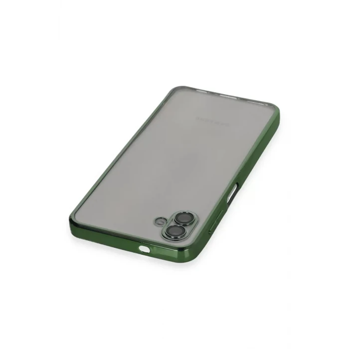 Newface Samsung Galaxy A04 Kılıf Razer Lensli Silikon - Yeşil