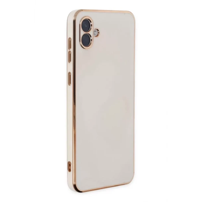 Newface Samsung Galaxy A04 Kılıf Volet Silikon - Beyaz