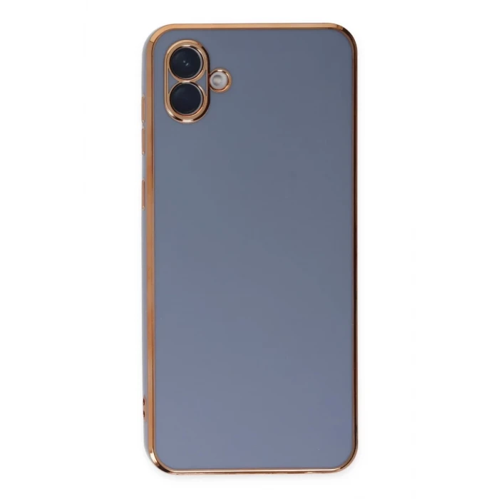 Newface Samsung Galaxy A04 Kılıf Volet Silikon - Mavi