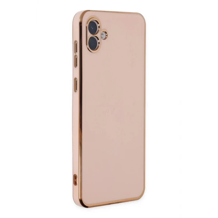 Newface Samsung Galaxy A04 Kılıf Volet Silikon - Pembe